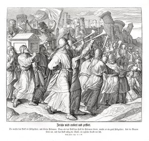 Fall of Jericho, Joshua by Julius Schnorr von Carolsfeld