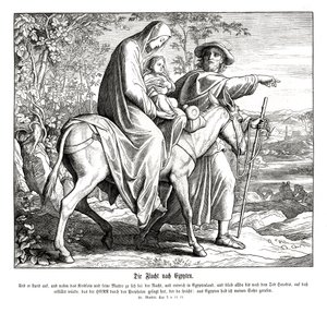 Flight into Egypt by Julius Schnorr von Carolsfeld