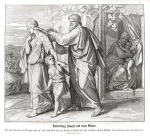 Hagar and Ishmael are sent away, Genesis by Julius Schnorr von Carolsfeld