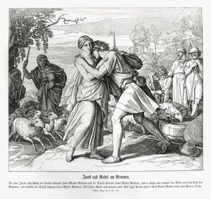 Jacob and Rachel at the well, Genesis