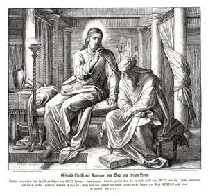 Jesus and Nicodemus by Julius Schnorr von Carolsfeld