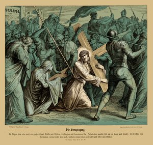 Jesus Carrying the Cross, Gospel of Luke by Julius Schnorr von Carolsfeld