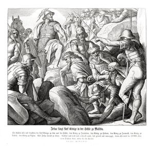 Joshua Captures Five Kings at Makkedah, Joshua