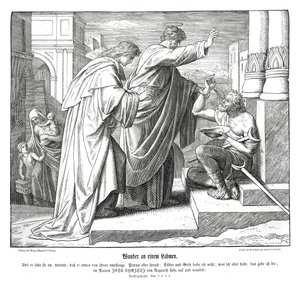 Miracle of the lame man, Acts of the Apostles by Julius Schnorr von Carolsfeld