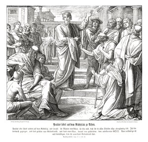 Paul Preaches in Athens by Julius Schnorr von Carolsfeld