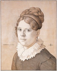 Portrait of Henriette Schnorr von Carolsfeld by Julius Schnorr von Carolsfeld
