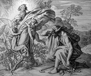 The Burning Bush by Julius Schnorr von Carolsfeld