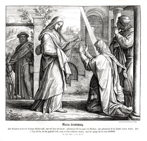 Visitation of Mary by Julius Schnorr von Carolsfeld