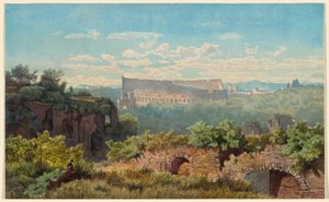 The Colosseum Seen from the Palatine Hill by Julius Zielke