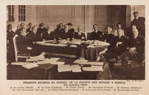 Meeting of the Council of the League of Nations in Geneva by Jullien F. H.