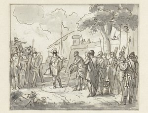Laenas Draws a Circle around Antiochus IV Epiphanes in the Sand by Jurriaan Andriessen