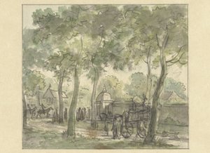 Country Road Along Wall with Dome by Jurriaan Andriessen