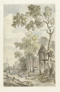 Design for Wall Painting with Dutch Landscape