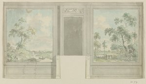 Design Drawing for a Room Wall by Jurriaan Andriessen