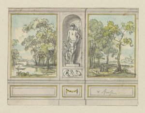 Design Drawing for a Room Wall by Jurriaan Andriessen