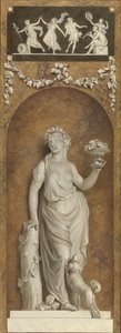 Wallpaper with Bacchante