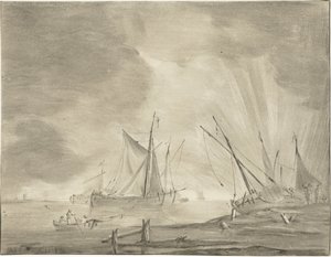 River Landscape by Jurriaan Cootwijck
