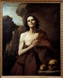 Portrait of Saint Mary the Egyptian, Penitent in the Desert by Jusepe de Ribera