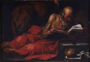 Representation of Saint Jerome by Jusepe de Ribera
