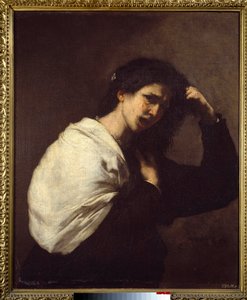 Woman Tearing Her Hair by Jusepe de Ribera