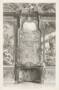 Cabinet of Count Bielinski Grand Marshal of the Crown of Poland Executed in 1734, 1st Plate by Juste Aurèle Meissonnier