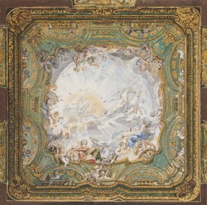 Chariot of Apollo, Ceiling Design for Count Bielinski
