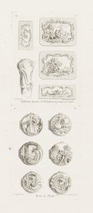 Different Designs for Snuff Boxes and a Cane Handle, 5th Plate, plate 53 in Oeuvre de Juste-Aurèle Meissonnier by Juste Aurèle Meissonnier