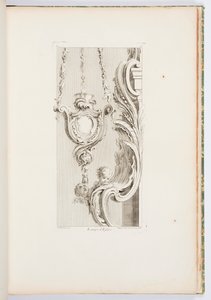 Church Lamp, plate 83, from Works by Juste-Aurèle Meissonnier