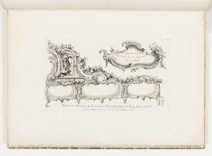 Part of the Ornamentation of the 1733 Chronology (Old Testament) for the King, pl. 35 in Oeuvre de Juste Aurele Meissonnier