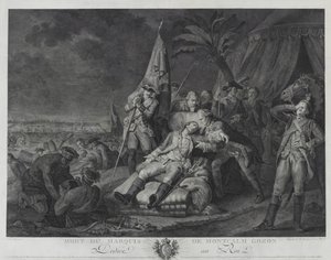 Death of Marquis de Montcalm Gozon