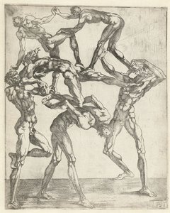 Pyramid of Six Men by Juste de Juste