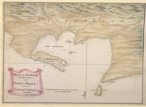 A PLAN of the HARBOUR and Parts of adjacent on the ISTHMUS of DARIEN where the SCOTCH COMPANY was settled by Justly Watson