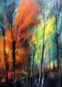 Colorful Autumn Forest by Justyna Jaszke