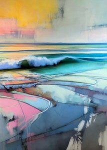 Colorful Beach Wave