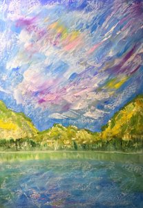 Colorful Mountain Lake by Justyna Jaszke