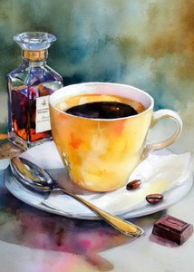 Elegant Coffee Indulgence by Justyna Jaszke