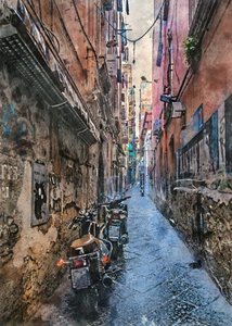 Historic European City Alley by Justyna Jaszke