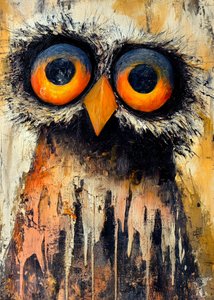 Intense Owl Gaze