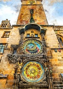 Prague Astronomical Clock by Justyna Jaszke