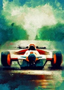 Speeding Formula Car