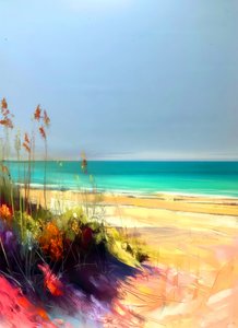 Vibrant Beach Dunes