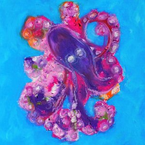 Vibrant Purple Octopus