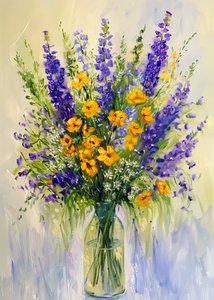 Vibrant Summer Bouquet by Justyna Jaszke
