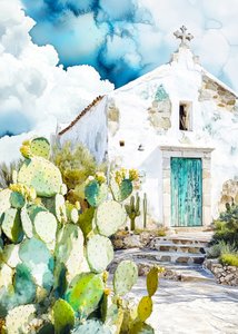 White Chapel Cactus View by Justyna Jaszke