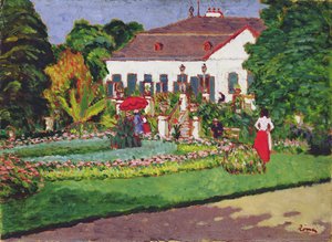 Manor House in Kertvelyes by József Rippl Rónai