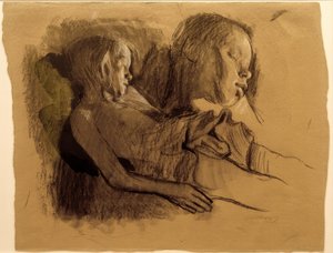 K. Kollwitz, Sleeping Child and Child
