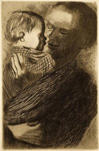 Mother with Child in Arms by Käthe Kollwitz