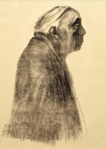 Self-Portrait in Profile Facing Right