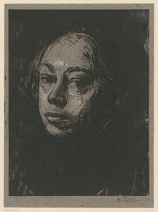 Self-Portrait Facing Left (2nd State) by Käthe Kollwitz
