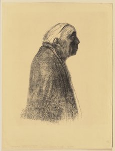 Self-Portrait in Profile towards Right by Käthe Kollwitz